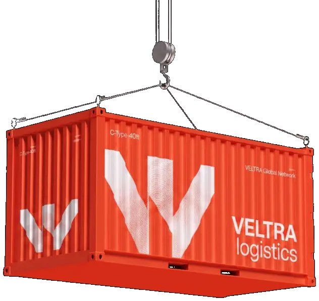 VELTRA orange container